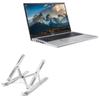 BoxWave Stand and Mount Compatible with Acer Aspire 5 (A515-56) - Compact QuickSwitch Stand, Portable Multi Angle Viewing Foldable Riser - Metallic Silver