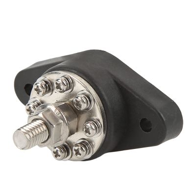 M10 Power Distribution Terminal 3 8In Black M10 Single Stud Power Distribution 12V 48V 160A Battery Junction Post Bus Bar Block for Cars Rvs Ships Trucks