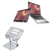 BoxWave Stand and Mount Compatible with Dell Latitude 7330 2-in-1 - Executive VersaView Laptop Stand, Ergonomic Adjustable Viewing Angle Metallic Riser - Metallic Silver view 1
