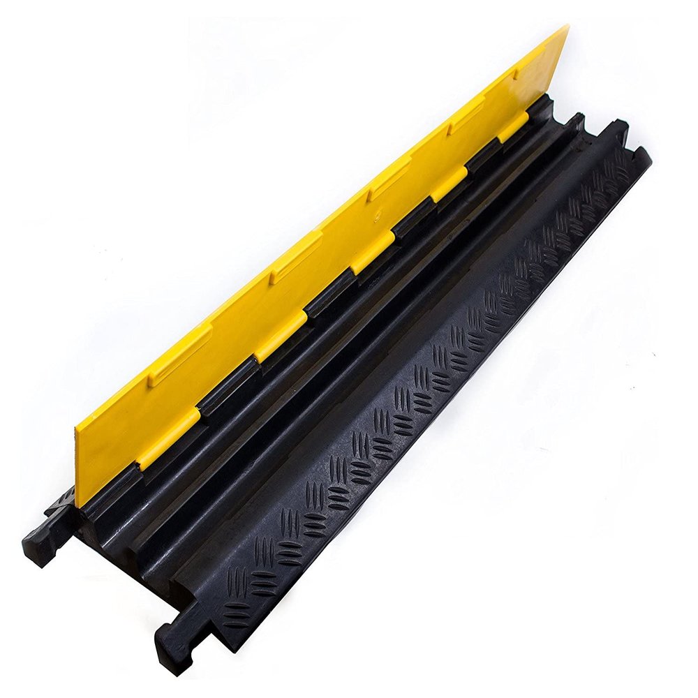 RK Safety 2 Channels Cable Protector Ramp, 66,000 lbs Capacity