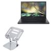 BoxWave Stand and Mount Compatible with Acer Aspire 7 (A715-51G) - Executive VersaView Laptop Stand, Ergonomic Adjustable Viewing Angle Metallic Riser - Metallic Silver view 1