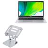 BoxWave Stand and Mount Compatible with Acer Aspire 5 (A515-56T) - Executive VersaView Laptop Stand, Ergonomic Adjustable Viewing Angle Metallic Riser - Metallic Silver view 1