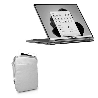 BoxWave Case Compatible with Chuwi MiniBook X - Quilted Carrying Bag, Soft Synthetic Leather Cover w/Diamond Design - Cool Grey