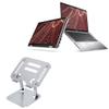 BoxWave Stand and Mount Compatible with Dell Latitude 7430 2-in-1 - Executive VersaView Laptop Stand, Ergonomic Adjustable Viewing Angle Metallic Riser - Metallic Silver view 1