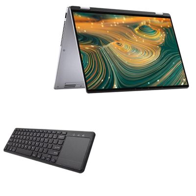 BoxWave Keyboard Compatible with Dell Latitude 9420 - MediaOne Keyboard with TouchPad, USB Fullsize PC Wireless TrackPad - Jet Black