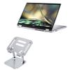 BoxWave Stand and Mount Compatible with Acer Spin 3 (SP314-55) - Executive VersaView Laptop Stand, Ergonomic Adjustable Viewing Angle Metallic Riser - Metallic Silver