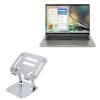 BoxWave Stand and Mount Compatible with Acer Spin 5 (SP514-51) - Executive VersaView Laptop Stand, Ergonomic Adjustable Viewing Angle Metallic Riser - Metallic Silver view 1