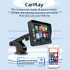 7 Inch Portable Car Radio MP5 Compatible with Android Auto/Apple CarPlay, Car Stereo with FM Signal Tramsmission, Mirror Link, Backup Camera/Bluetooth/SWC/TF Card/Type-c/2USB view 4