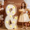 Tongjoy Marquee Letters 4 Feet Tall 4FT Large Light Up Letters & for Birthday Wedding Engagement Party Decorations Will You Marry Me Sign Yard Pre-Cut Foam Board view 1