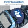 6 Paper + 6 Plastic Compatible DYMO Letratag Refills 12mm x 4m 1/2" x 13, Replace for DYMO 91331 91330 Label Tape for Dymo Letra Tag Label Maker LT100H LT100T Plus 200B QX50, Black on White view 2