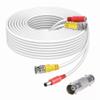 FITE ON 25ft White Video and Power BNC Cable Compatible with CCTV Security Cameras Compatible with Amcrest Cameras view 1