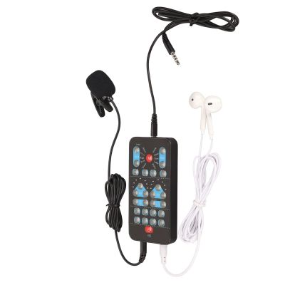 Voice Disguiser, Multiple Applications Voice Changer Black ABS 8 Sound Effects for Mobile Phone