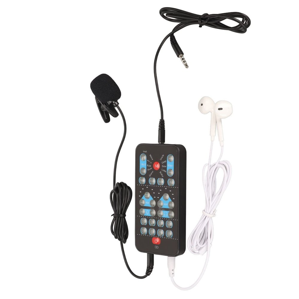 Voice Disguiser, Multiple Applications Voice Changer Black ABS 8 Sound Effects for Mobile Phone