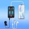 Voice Disguiser, Multiple Applications Voice Changer Black ABS 8 Sound Effects for Mobile Phone view 2