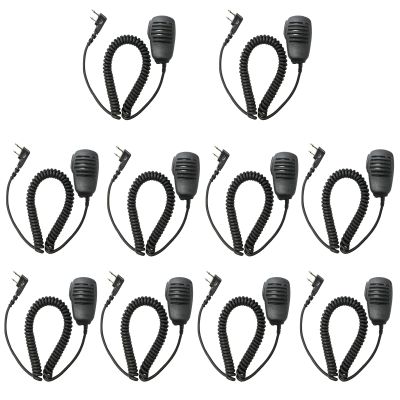 Amazingxiax 10Pack Light-Duty Shoulder Mic Remote Speaker Microphone Compatible with V82 V85 IC-F3000 F3001 F3002 F3003 F3011 F4011