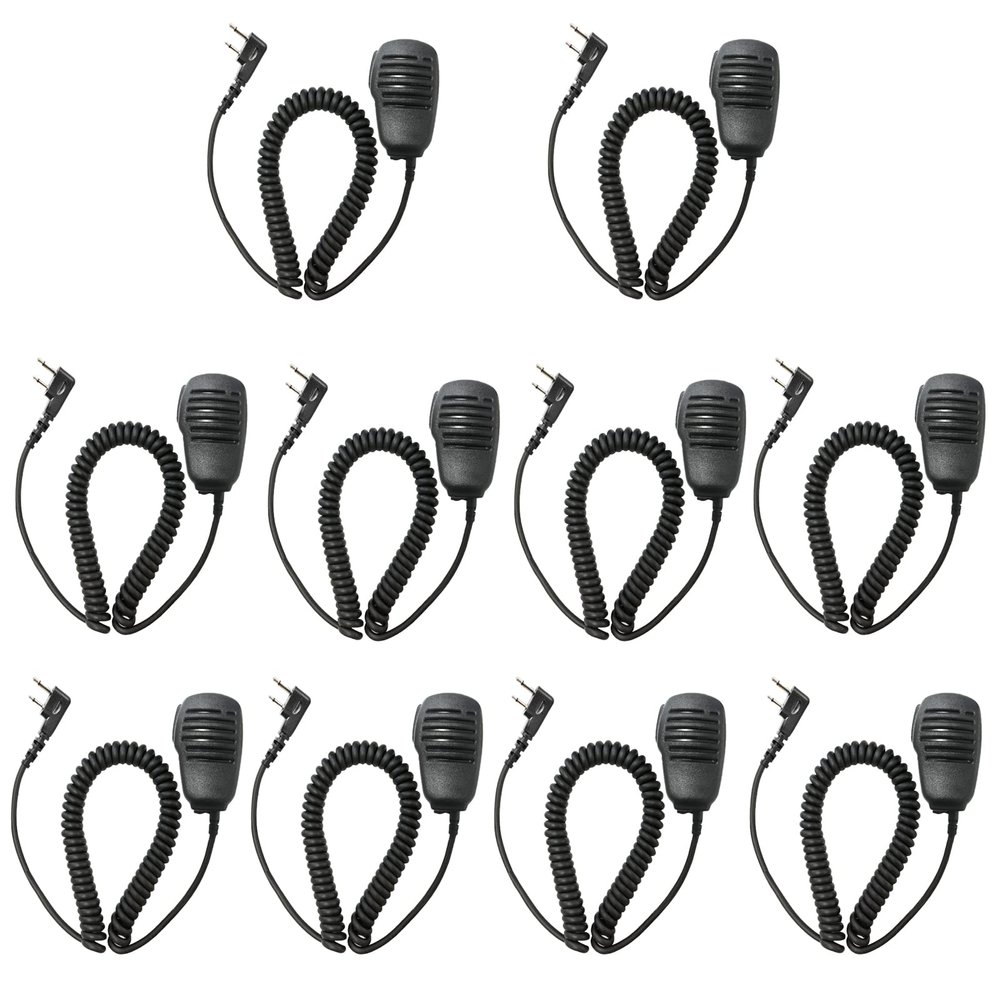 Amazingxiax 10Pack Light-Duty Shoulder Mic Remote Speaker Microphone Compatible with V82 V85 IC-F3000 F3001 F3002 F3003 F3011 F4011