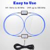 GOOZEEZOO 250mW YouLoop Portable Passive Magnetic Loop Antenna & PAC-12 Portable Shortwave Antenna with 8-Band Frequency & Slide Regulator 7MHz-50MHz 100W Radio Antenna for Outdoor/Balcony (High-end view 3