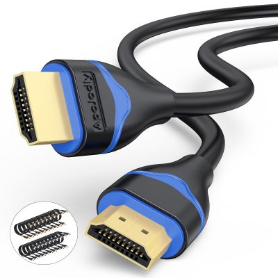 ApoJodly 4K HDMI Cable 6.6FT 20-Pack, HDMI to HDMI Cable High Speed HDMI Cord 2.0 Ultra HD 4K@60Hz, 2K@144Hz, HDR, 3D, Dolby, HDCP 2.2, ARC for PS5, PS4, HDTV, Monitor, Xbox, Blu-ray, Laptop