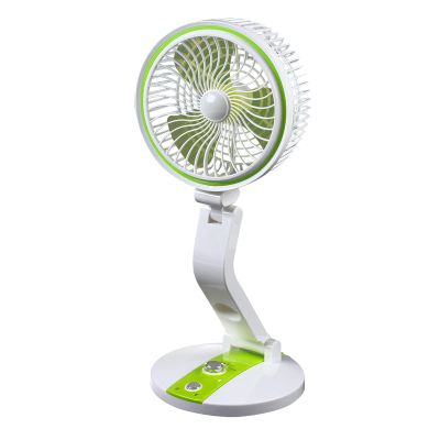 USB Desk Fan, 180 Solar Panel and USB Cable Chargeable Portable Fan Desk Cooling Cell Cooler and Light Collapsible Table Fan Adjustable Brightness and Angle with USB Cable for Better Cooling