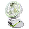 USB Desk Fan, 180 Solar Panel and USB Cable Chargeable Portable Fan Desk Cooling Cell Cooler and Light Collapsible Table Fan Adjustable Brightness and Angle with USB Cable for Better Cooling view 3