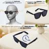 Smart Sunglasses with AAC Speaker for Men Women, Remote Photo Open Ear Music Hand-free Calling, Fit Large Faces Unisex Audio Intelligent Sunglasses, for Friends family view 4