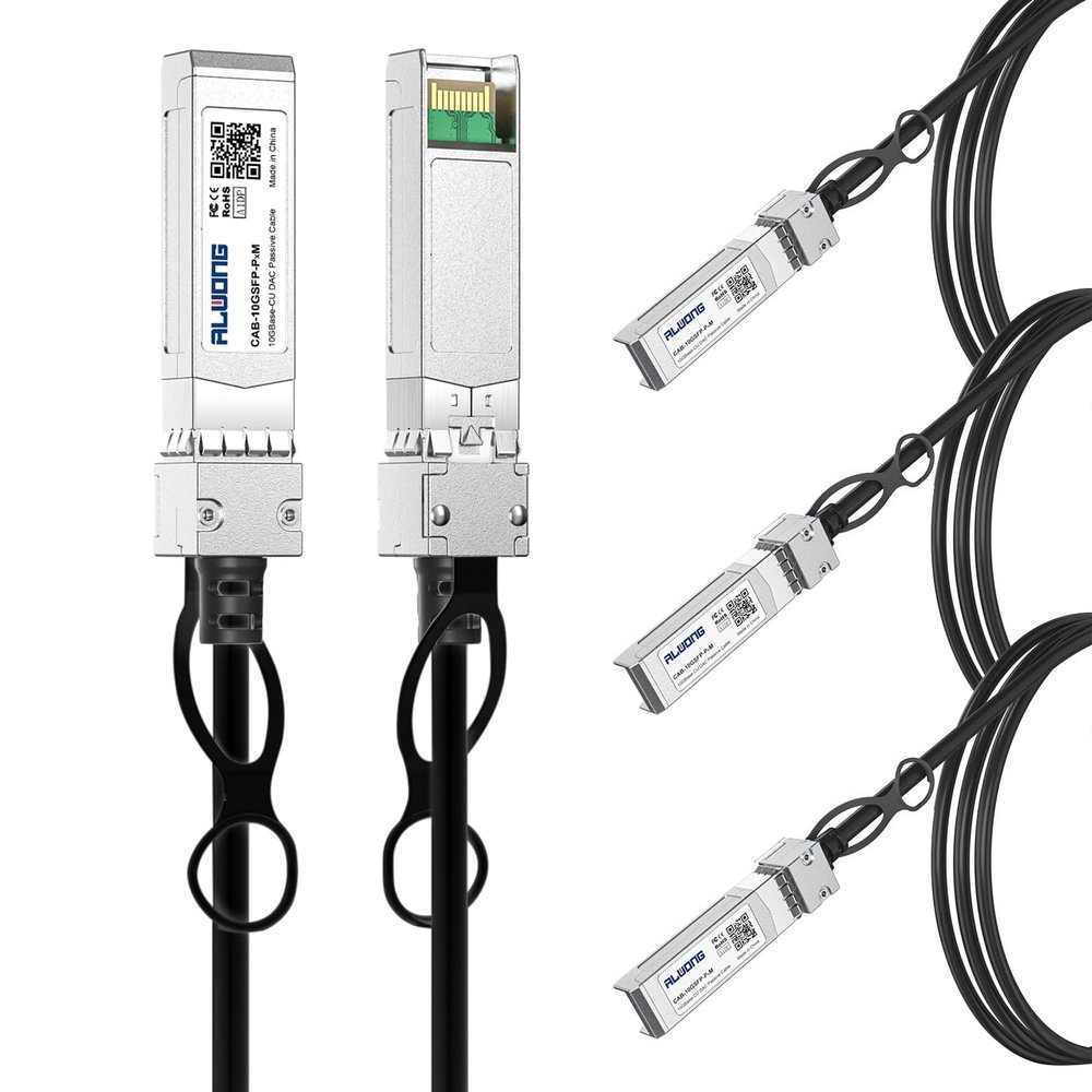 4-Pack 0.5m/1.64ft 10G Direct Attach Copper Cable, SFP+ Passive Twinax DAC Cable for Cisco SFP-H10GB-CU50CM, Ubiquiti, Arista, D-Link, Intel, Meraki, Mikrotik, Netgear etc.