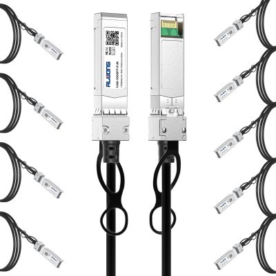 10-Pack 1m/3.28ft 10G Direct Attach Copper Cable, SFP+ Passive Twinax DAC Cable for Cisco SFP-H10GB-CU1M, Arista, D-Link, Intel, Meraki, Mikrotik, Netgear, TP-Link etc.