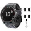 22mm Camo Quick Easy Fit Silicone Watch Band Compatible for Garmin Fenix 5/Fenix 5 Plus/Fenix 6/Fenix 6 Pro/Fenix 7, Sport Waterproof Replacement Smartwatch Wrist Strap for Forerunner 935/Forerunner view 1