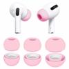 3 Pairs Compatible with AirPods Pro 1st 2nd Ear Tips Buds, Small Medium Large 3 Size Silicone Rubber Eartips Earbuds Gel Accessories Compatible with AirPods Pro 2 and 1st - S/M/L Rose Pink view 1