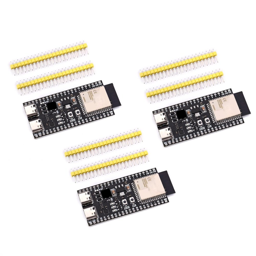 Teyleten Robot ESP32-S3-N16R2 ESP32-S3 Development Board Wi-Fi + BLE MCU Module Integrates Complete Wi-Fi and BLE Functions 3pcs