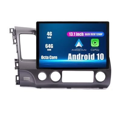 ZERTRAN Android Radio 13.1" Car Stereo Autoradio Navigation Headunit Multimedia Player GPS Touchscreen RDS DSP BT WiFi Carplay Replacement for Honda Civic 2004-2011, if Applicable