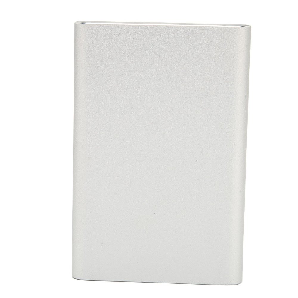AAGAZA External Hard Drive, Ultra-Thin Portable SSD CNC Processing Advanced Mobile Phone Technology 750GB/841 (Color : Silver White, Size : 500GB)