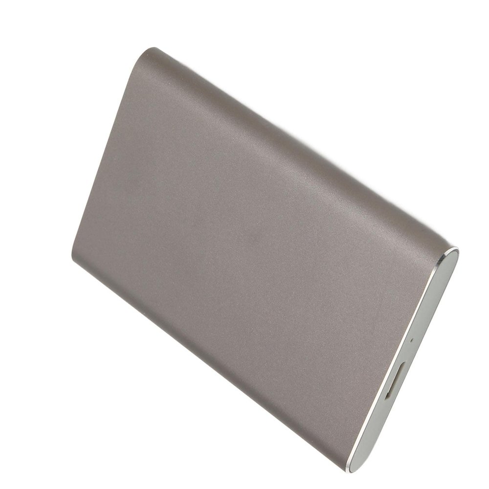 AAGAZA External Hard Drive, Ultra-Thin Portable SSD CNC Processing Advanced Mobile Phone Technology 750GB/841 (Color : Silver Gray, Size : 500GB)