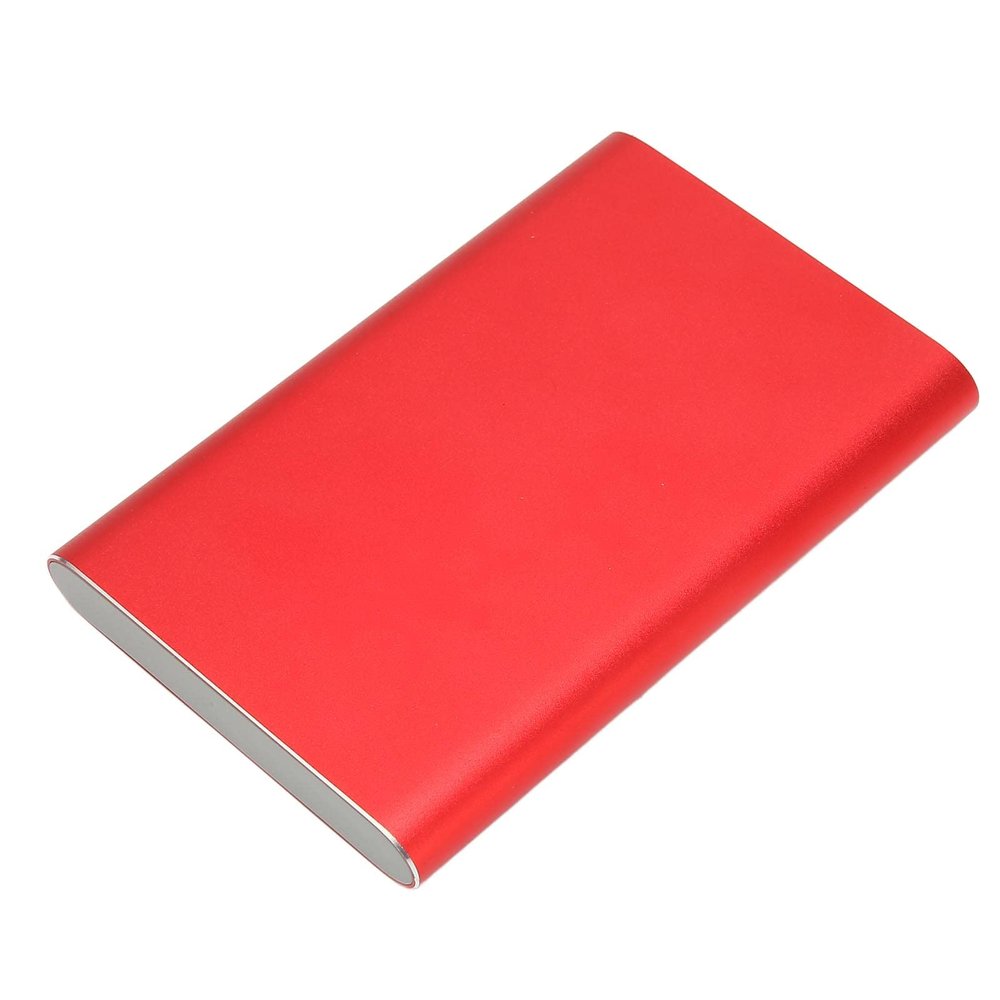 AAGAZA External Hard Drive, Ultra-Thin Portable SSD CNC Processing Advanced Mobile Phone Technology 750GB/841 (Color : Red, Size : 750GB)