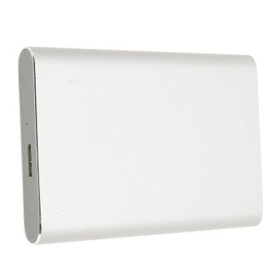 AAGAZA External Hard Drive, Ultra-Thin Portable SSD CNC Processing Advanced Mobile Phone Technology 750GB/841 (Color : Silver White, Size : 2TB)