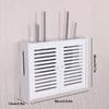 AAGAZA Router Storage Box WiFi Wireless Router Storage Box Wall Mounted TV Set Top Box TV Lower Row Socket Occlusion Box Simple Installation /302 view 3