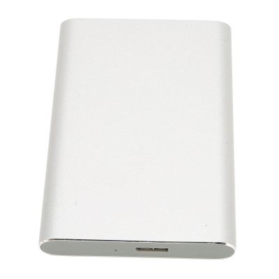 AAGAZA External Hard Drive, Ultra-Thin Portable SSD CNC Processing Advanced Mobile Phone Technology 750GB/841 (Color : Silver White, Size : 1TB)