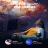 POCOCO Galaxy Star Projector for Bedroom with Replaceable Optical Film Discs, Home Planetarium Night Light Projector with High-Definition Soft Light for Relax, Study, and Meditate, Stress Relief Gifts view 3
