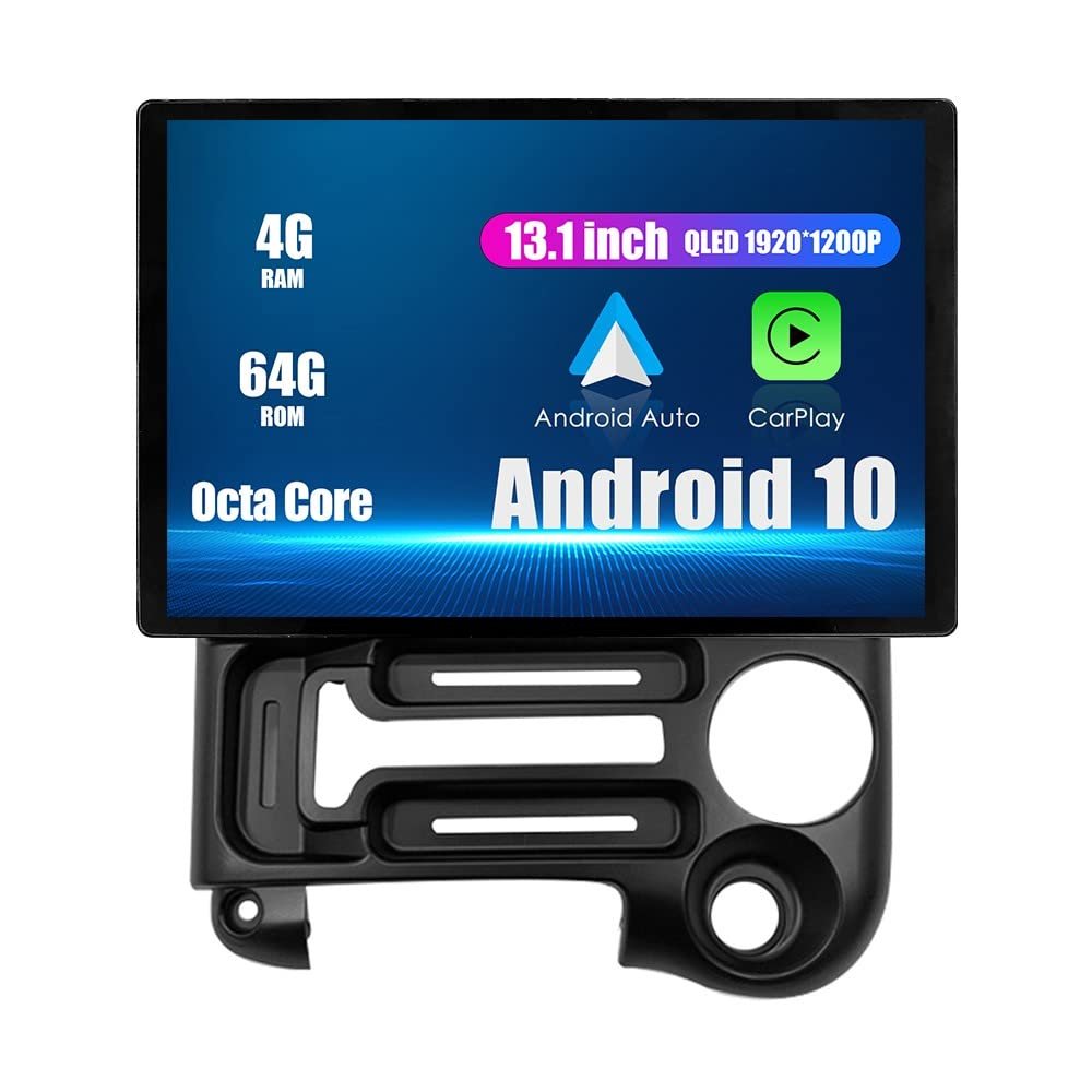 ZERTRAN Android Radio 13.1" Car Stereo Autoradio Navigation Headunit Multimedia Player GPS Touchscreen RDS DSP BT WiFi Carplay Replacement for Hyundai Santro 2003-2005, if Applicable