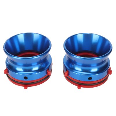 1 Pair Nab Hub Adapters, Reel to Reel Tape Nab Hub Adapter, 10 Inch Aluminium Nab Hub Adapter for Studer for for Akai for Teac (Blue)