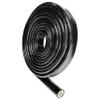 1-1/2" ID Heat Shielded Fire Thermo Armor Fire Sleeve Silicone Coated Fiberglass for Hose Lines & Electrical Wiring Black, 5 feet view 1