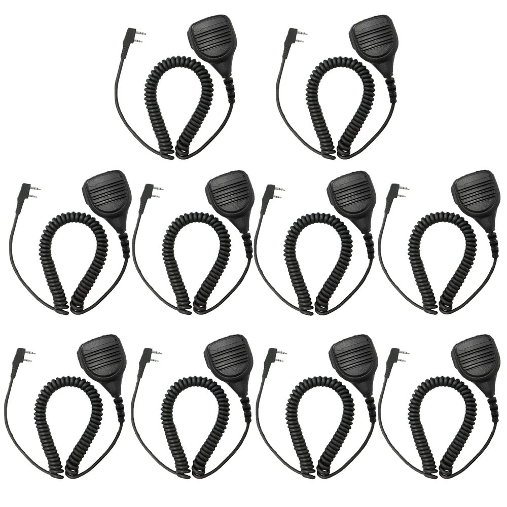 Amazingxiax 10Pack Heavy Duty Shoulder Mic Remote Speaker Microphone Compatible with TK208 TK220 TK348 TK349 TK2100 TK2101 TK2400 TK2402 TK3118 TK3130 TK3200 TK3201