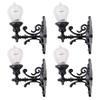 Yardwe Miniature Wall Lamp - 4 Pcs 1:12 Scale Led Dollhouse Wall Sconces Tiny Lights for Miniature House Accessories Table Decoration Sand Table Model view 1