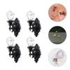 Yardwe Miniature Wall Lamp - 4 Pcs 1:12 Scale Led Dollhouse Wall Sconces Tiny Lights for Miniature House Accessories Table Decoration Sand Table Model view 4