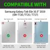 JANENFNA Case for Samsung Galaxy Tab S5e 2019 10.5 inch (SM-T720/T725/T727), 360 Degree Rotating Swivel Stand PU Leather Case with Auto Sleep/Wake, Plant Flowers view 2