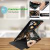 JANENFNA Case for Samsung Galaxy Tab S5e 2019 10.5 inch (SM-T720/T725/T727), 360 Degree Rotating Swivel Stand PU Leather Case with Auto Sleep/Wake, Plant Flowers view 3