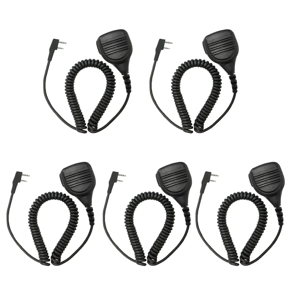 Amazingxiax 5Pack Heavy Duty Shoulder Mic Remote Speaker Microphone Compatible with TK208 TK220 TK348 TK349 TK2100 TK2101 TK2400 TK2402 TK3118 TK3130 TK3200 TK3201
