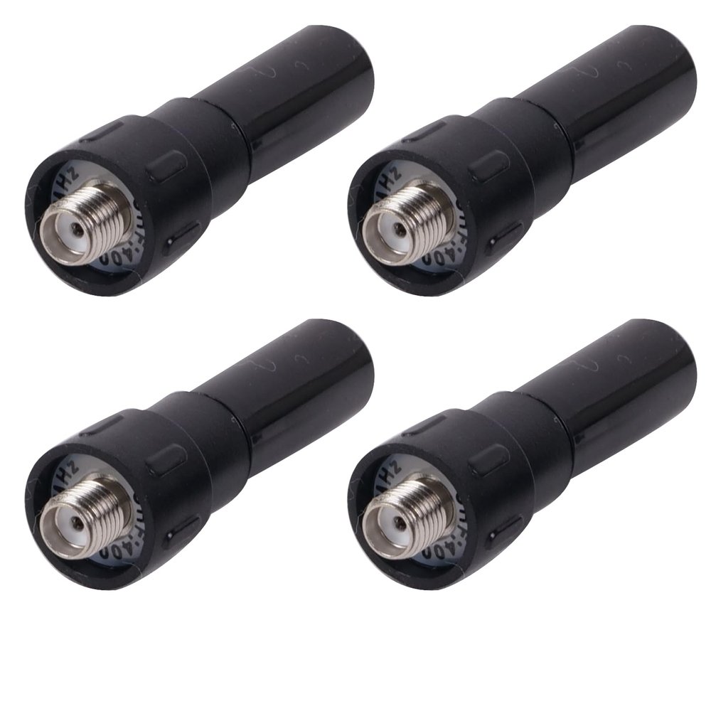 1.8" SMA-Female Stubby Antenna GRA-SH45 | UHF 400-470MHz | Mini, Lightweight, Efficient | 4-Pack for Handheld Radios