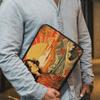 Abstract Sunset Mac Book Pro 16" Sleeve - Great Wave Laptop Sleeve - Japanese Mac Book Sleeve view 4
