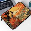 Abstract Sunset Mac Book Pro 14" Sleeve - Great Wave Laptop Sleeve - Japanese Mac Book Sleeve view 3